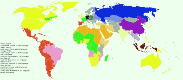 mapa jazykov